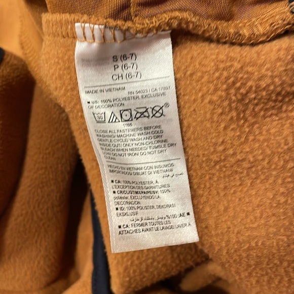 Old Navy Sweatshirt Zip Up Pullover Brown California 1994 kids 6/7 - Picture 3 of 7